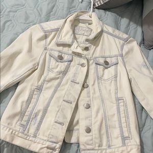 Loft. Acid wash denim jacket